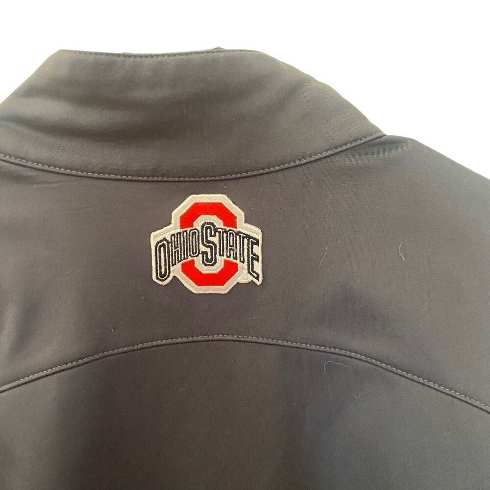 Reebok Ohio state full zip medium jacket gray red - Picture 4 of 8